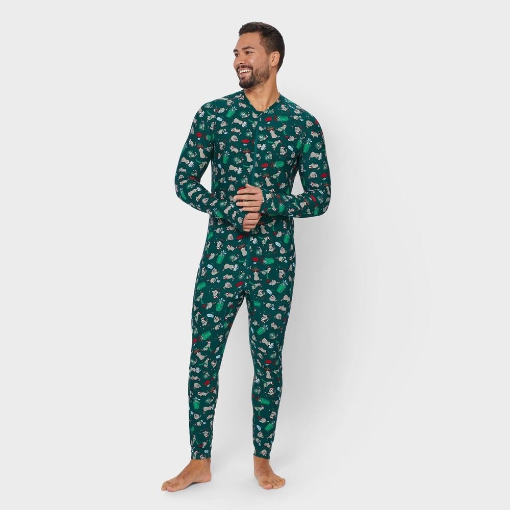 NWT Duluth Trading Company Men's Buck Naked Base Layer Union Suit Sz 3XL Holiday
